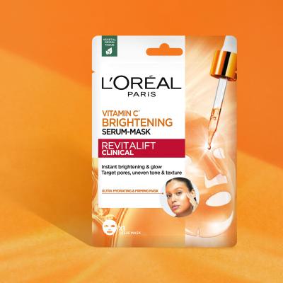 L&#039;Oréal Paris Revitalift Clinical Vitamin C Brightening Serum-Mask Gesichtsmaske 26 g