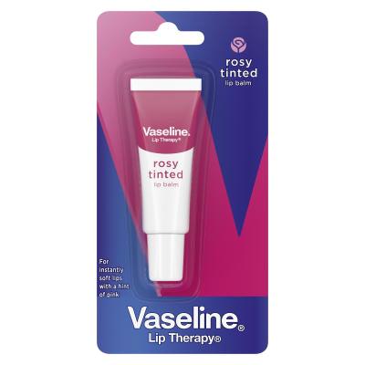 Vaseline Lip Therapy Rosy Tinted Lip Balm Tube Lippenbalsam für Frauen 10 g