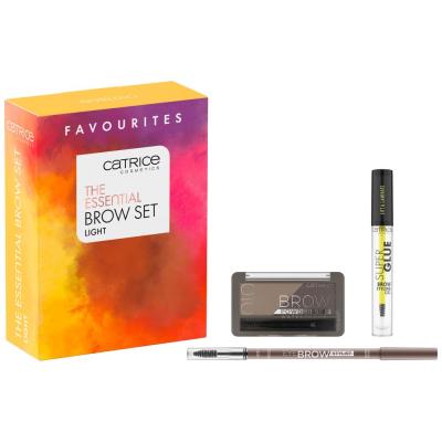 Catrice The Essential Brow Set Geschenkset Augenbrauenstift Eye Brow Stylist 1,6 g 020 Date With Ash-Ton + Augenbrauenpuder Brow Powder Waterproof 4 g 010 Ash Blond + Augenbrauengel Super Glue Brow Styling Gel 4 ml 010 Ultra Hold