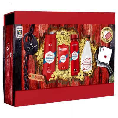 Old Spice Whitewater Geschenkset Deodorant 150 ml + Deostick 50 ml + Duschgel 3in1 250 ml + Aftershave 100 ml + Spielkarten