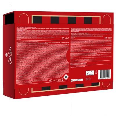 Old Spice Nightpanther Geschenkset Deostick 50 ml + Deodorant 150 ml + Duschgel 3in1 400 ml + Brettspiel 3in1