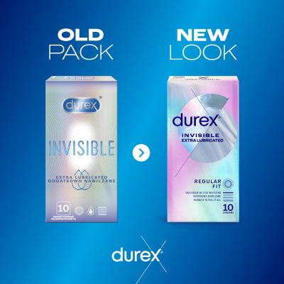 Durex Invisible Extra Lubricated Kondom für Herren Set