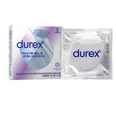 Durex Invisible Extra Lubricated Kondom für Herren Set