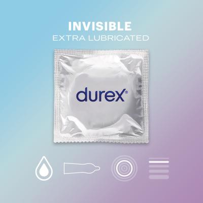 Durex Invisible Extra Lubricated Kondom für Herren Set