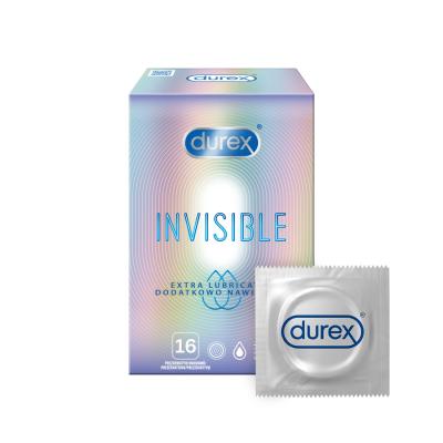 Durex Invisible Extra Lubricated Kondom für Herren Set