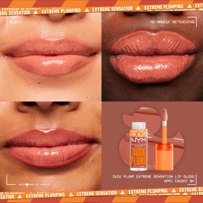 NYX Professional Makeup Duck Plump Lipgloss für Frauen 6,8 ml Farbton  04 Apri Caught