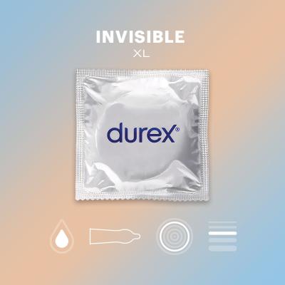 Durex Invisible XL Kondom für Herren Set