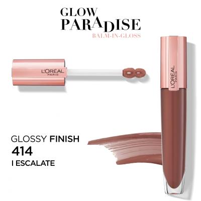 L&#039;Oréal Paris Glow Paradise Balm In Gloss Lipgloss für Frauen 7 ml Farbton  414 Escalate