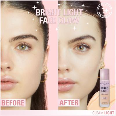 Makeup Revolution London Bright Light Face Glow Foundation für Frauen 23 ml Farbton  Gleam Light