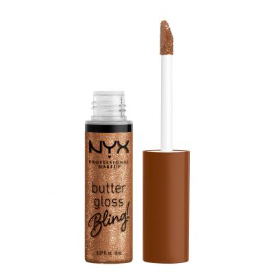 NYX Professional Makeup Butter Gloss Bling Lipgloss für Frauen 8 ml Farbton  04 Pay Me In Gold