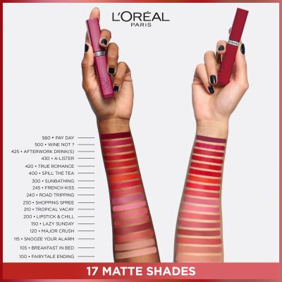 L&#039;Oréal Paris Infaillible Matte Resistance Lipstick Lippenstift für Frauen 5 ml Farbton  601 Worth It