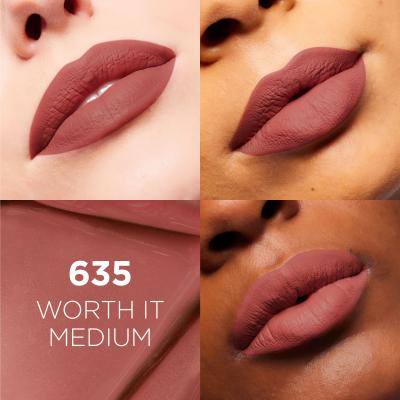 L&#039;Oréal Paris Infaillible Matte Resistance Lipstick Lippenstift für Frauen 5 ml Farbton  635 Worth It Medium