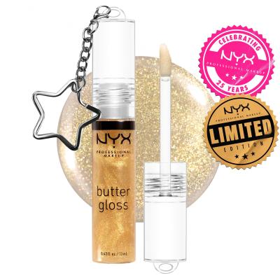 NYX Professional Makeup Butter Gloss Limited Edition Lipgloss für Frauen 13 ml Farbton  25K Gold