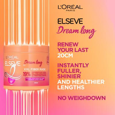 L&#039;Oréal Paris Elseve Dream Long XXL Fiber Mask Haarmaske für Frauen 400 ml