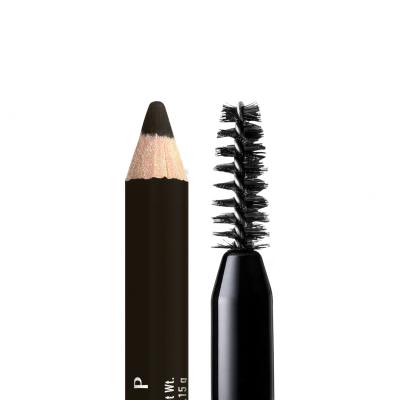 NYX Professional Makeup Powder Louder Brow Pencil Augenbrauenstift für Frauen 1,15 g Farbton  09 Black