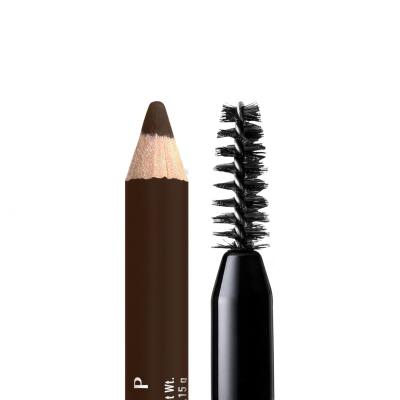 NYX Professional Makeup Powder Louder Brow Pencil Augenbrauenstift für Frauen 1,15 g Farbton  08 Deep Brown