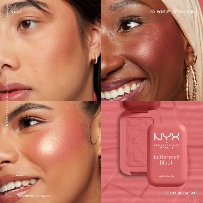 NYX Professional Makeup Buttermelt Blush Rouge für Frauen 5 g Farbton  09 Feeling Butta