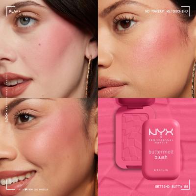 NYX Professional Makeup Buttermelt Blush Rouge für Frauen 5 g Farbton  08 Getting Butta