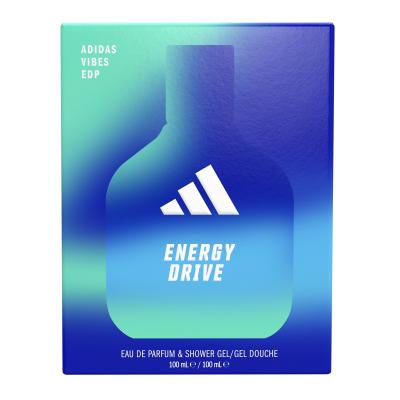 Adidas Vibes Energy Drive Geschenkset Eau de Parfum 100 ml + Duschgel 100 ml