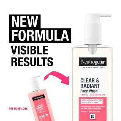 Neutrogena Clear &amp; Radiant Face Wash Reinigungsgel 200 ml