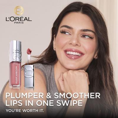 L&#039;Oréal Paris Plump Ambition Hyaluron Lip Oil Lippenöl für Frauen 5 ml Farbton  380 Rouge In Love