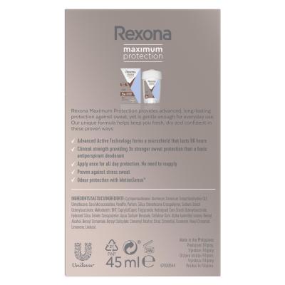 Rexona Maximum Protection Clean Scent Antiperspirant für Frauen 45 ml