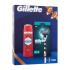 Gillette Mach3 Geschenkset Rasierer 1 St. + Ersatzkopf 1 St. + Duschgel und Shampoo Old Spice Whitewater 3in1 250 ml