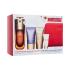 Clarins Double Serum & Nutri-Lumière Collection Geschenkset Gesichtsserum Double Serum 50 ml + Tagescreme Nutri-Lumiere Revive 15 ml + Nachtcreme Nutri-Lumiere Nuit 15 ml + Make-up-Grundierung SOS Primer 5 ml + Rote Kosmetiktasche