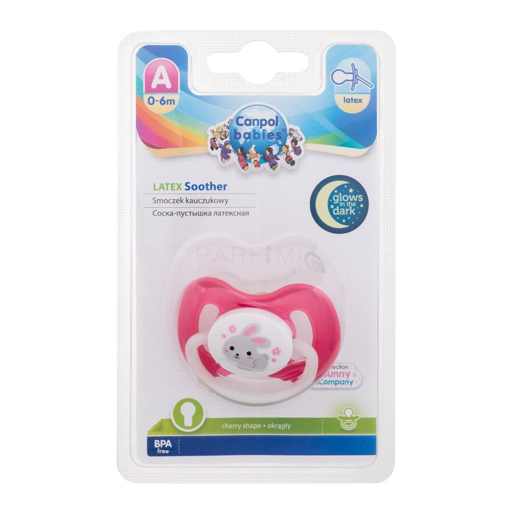 Soother 0-6m St. Kinder Latex Pink & Schnuller Bunny Canpol Company für babies 1