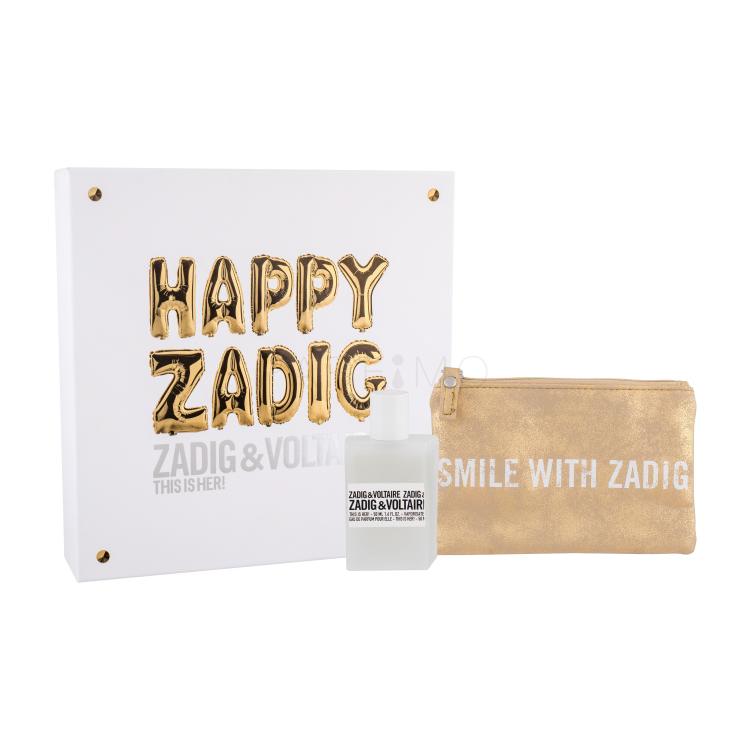 Zadig &amp; Voltaire This is Her! Geschenkset Edp 50ml + Kosmetiktasche