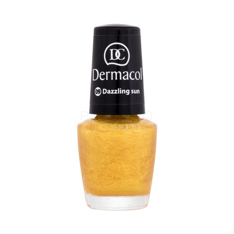 Dermacol Nail Polish Mini Summer Collection Nagellack für Frauen 5 ml Farbton  09 Dazzling Sun