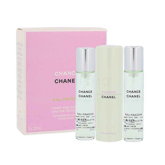 Chanel Chance Eau Fraîche Eau de Toilette für Frauen Twist and Spray 3x20 ml