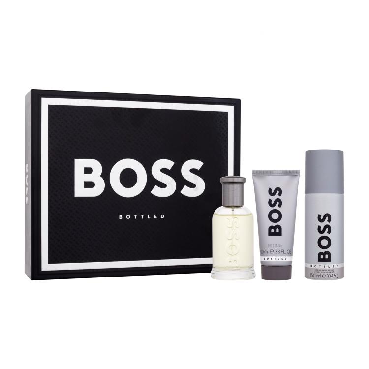 HUGO BOSS Boss Bottled SET Geschenkset Edt 100 ml + Duschgel 100 ml + Deodorant 150 ml