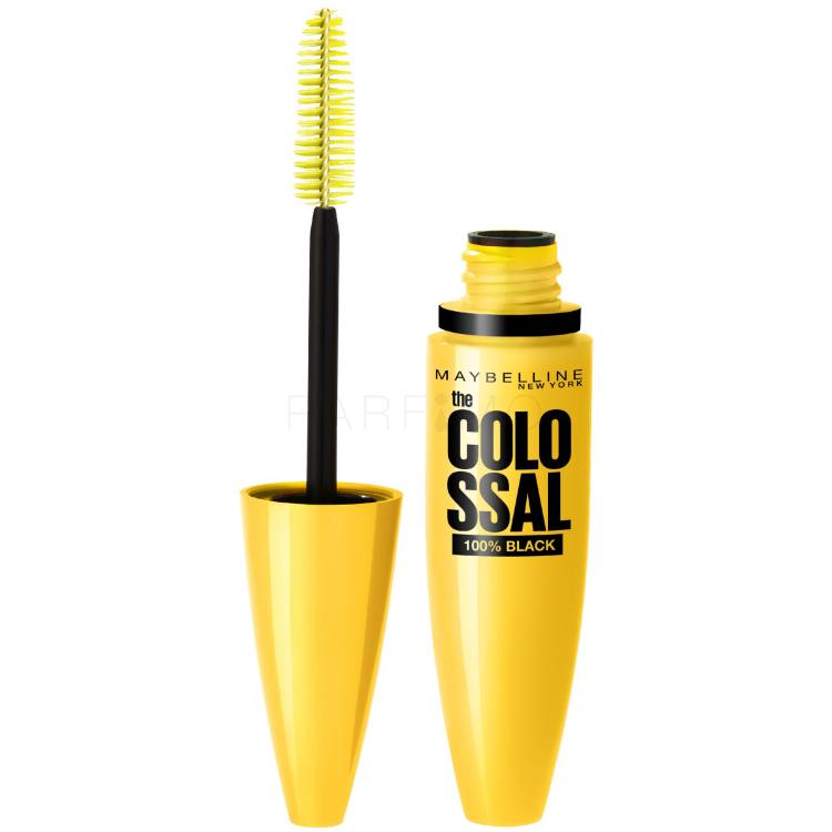 Maybelline The Colossal 100% Black Mascara für Frauen 10,7 ml Farbton  Extra Black