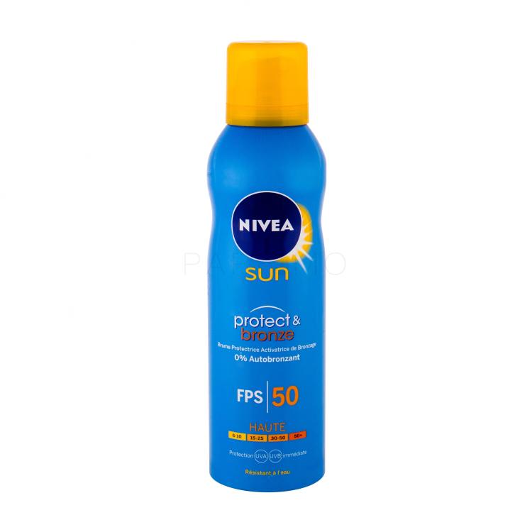 Nivea Sun Protect &amp; Bronze Sun Spray SPF50 Sonnenschutz 200 ml