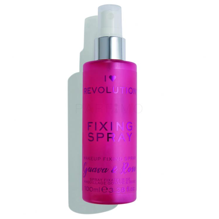 Makeup Revolution London I Heart Revolution Fixing Spray Guava &amp; Rose Make-up Fixierer für Frauen 100 ml