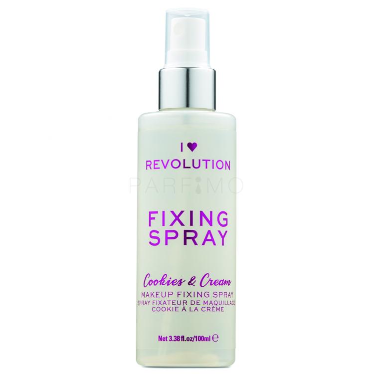 Makeup Revolution London I Heart Revolution Fixing Spray Cookies &amp; Cream Make-up Fixierer für Frauen 100 ml