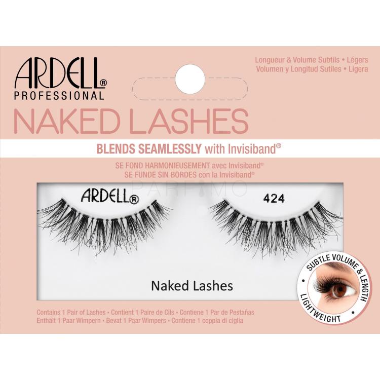 Ardell Naked Lashes 424 Falsche Wimpern für Frauen 1 St. Farbton  Black