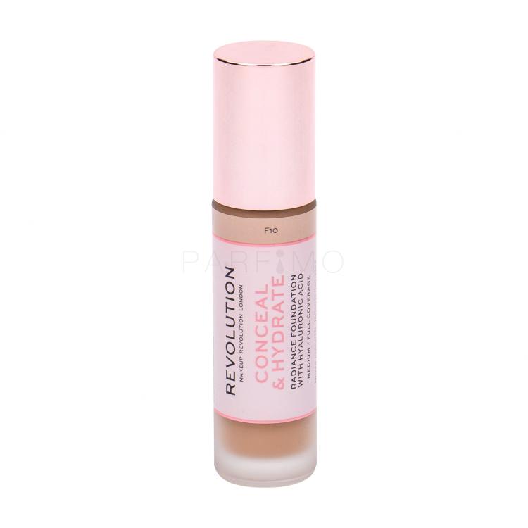 Makeup Revolution London Conceal &amp; Hydrate Foundation für Frauen 23 ml Farbton  F10