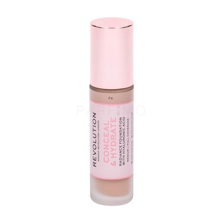 Makeup Revolution London Conceal &amp; Hydrate Foundation für Frauen 23 ml Farbton  F4