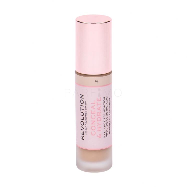 Makeup Revolution London Conceal &amp; Hydrate Foundation für Frauen 23 ml Farbton  F6