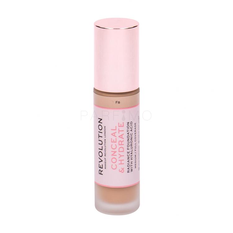 Makeup Revolution London Conceal &amp; Hydrate Foundation für Frauen 23 ml Farbton  F8