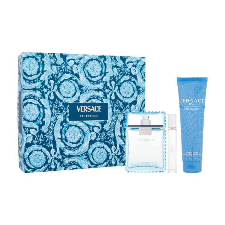 Versace Man Eau Fraiche Geschenkset Edt 100 ml + Edt 10 ml + Duschgel 150 ml