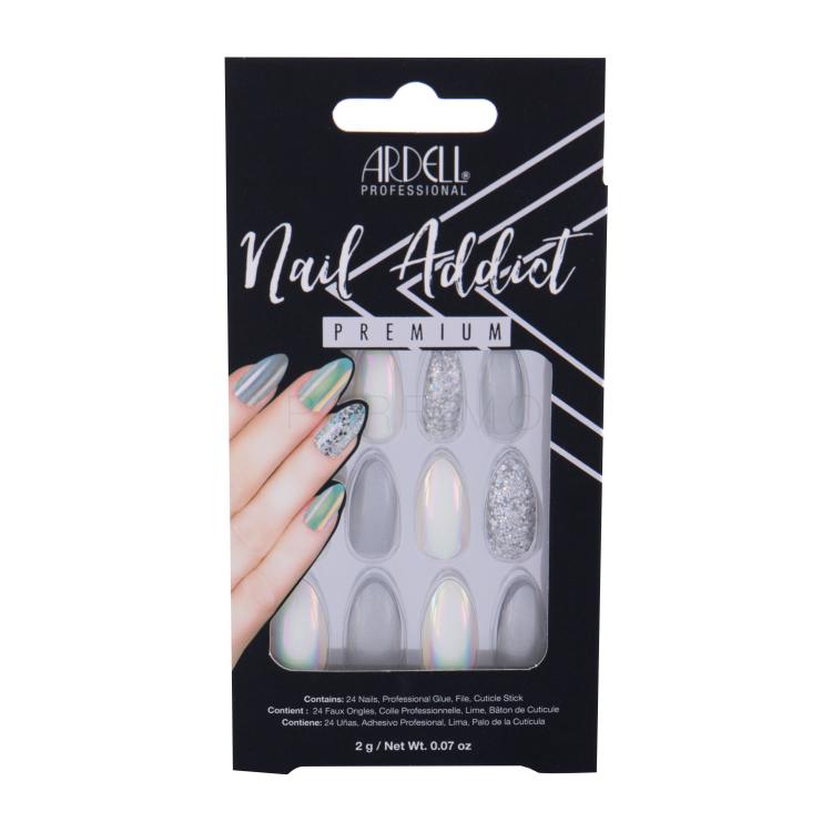 Ardell Nail Addict Premium Kunstnägel für Frauen Farbton  Holographic Glitter Set