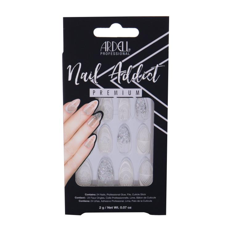 Ardell Nail Addict Premium Kunstnägel für Frauen Farbton  Glass Deco Set