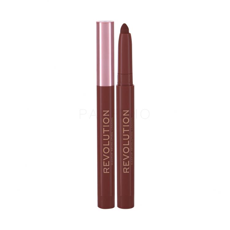 Makeup Revolution London Velvet Kiss Lip Crayon Lippenstift für Frauen 1,2 g Farbton  Fling