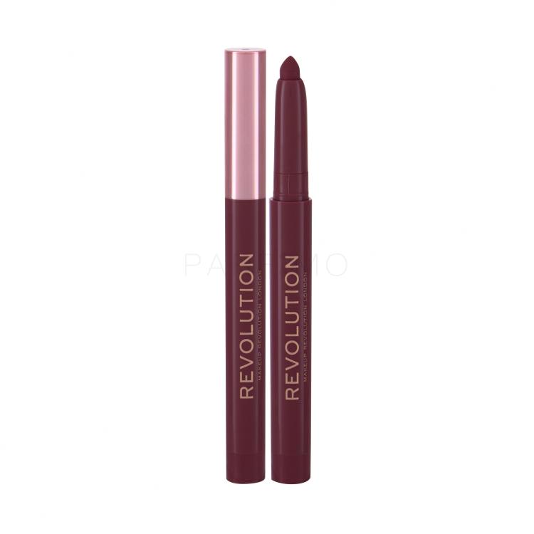 Makeup Revolution London Velvet Kiss Lip Crayon Lippenstift für Frauen 1,2 g Farbton  Rosé