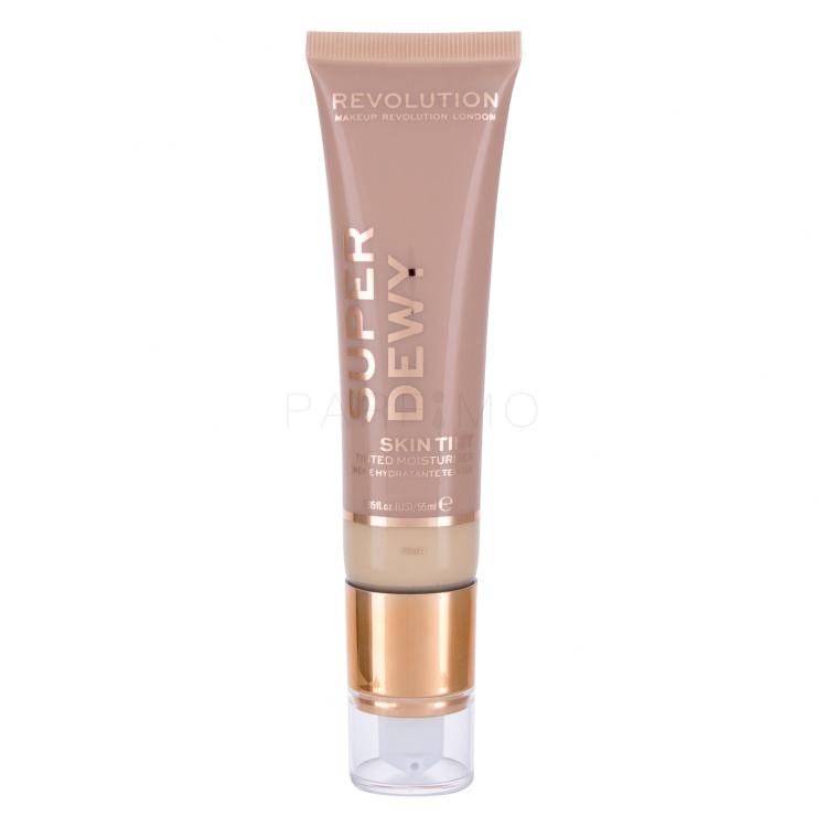 Makeup Revolution London Superdewy Skin Tint Foundation für Frauen 55 ml Farbton  Fair