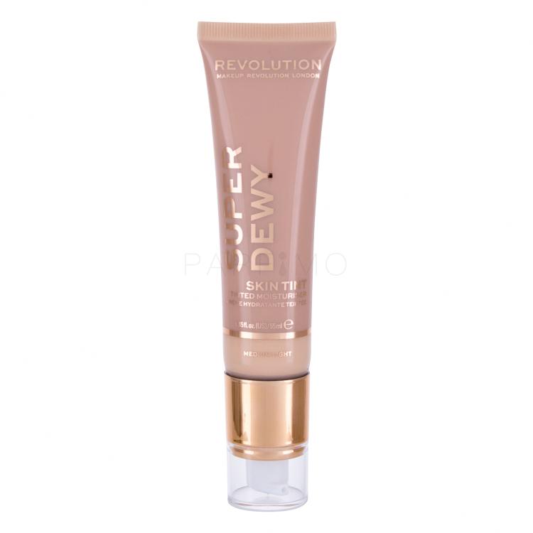 Makeup Revolution London Superdewy Skin Tint Foundation für Frauen 55 ml Farbton  Medium Light