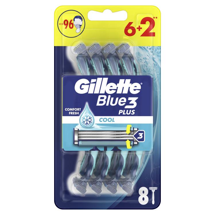 Gillette Blue3 Cool Rasierer für Herren Set